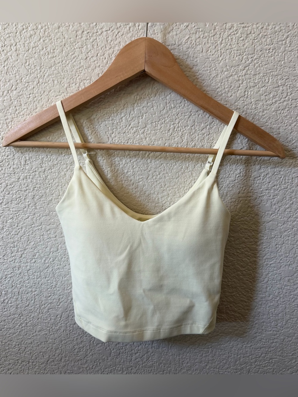 Lululemon Women’s Size 0 Align Cropped Cami Tank Butter Yellow/Butter Cream